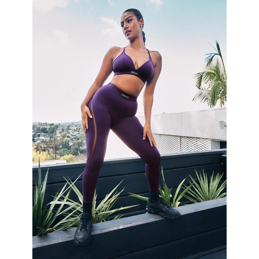 Savage‎ X Fenty Flow High Waist Trimmed Legging Punk Purple XS New With Tags